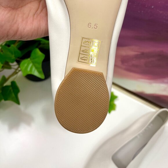 JEFFREY CAMPBELL Trustee Ballet kitten heel sock pump in White 6.5 - Picture 14 of 15